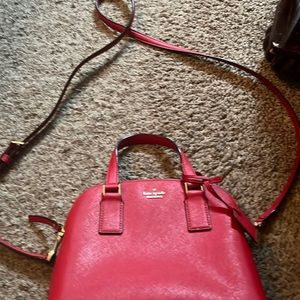Red Kate spade bag